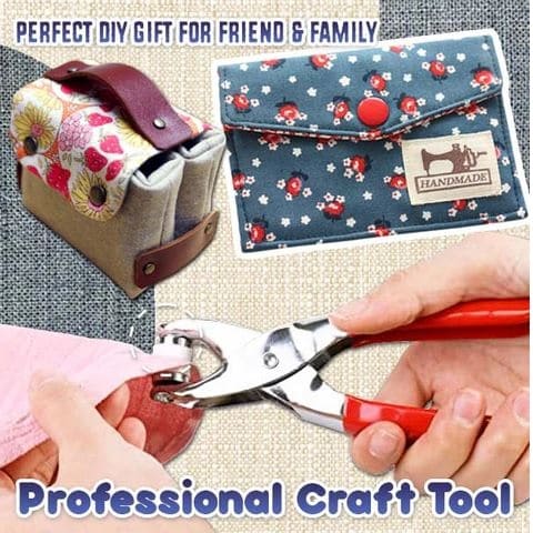 Tich Button Plier With Buttons (Steel π)