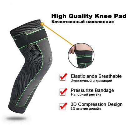 Long Knee Sleeve Brace For Pain Relief