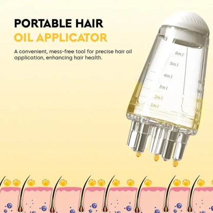 Mini Portable Hair Oil Applicator and Massager