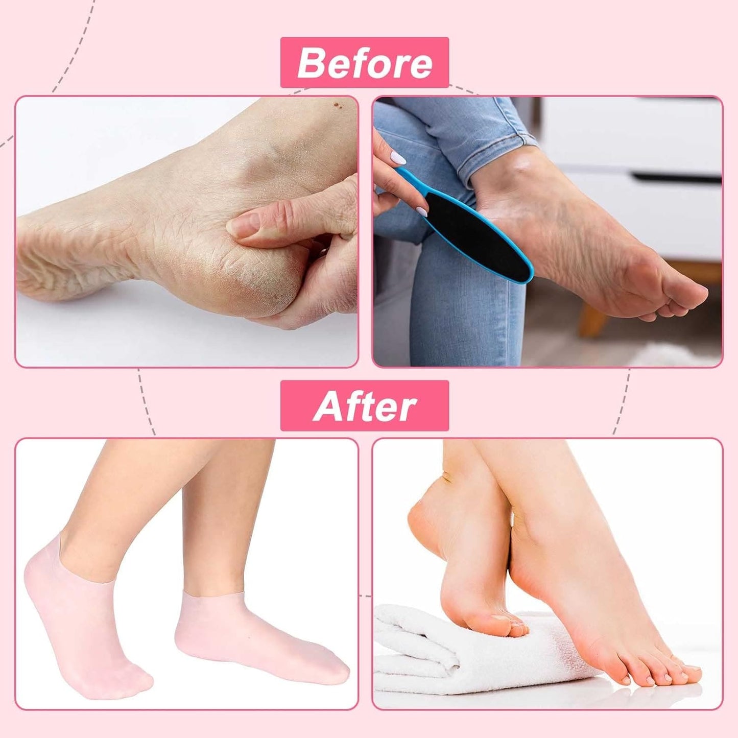 Silicone Moisturizing Soft Gel Socks