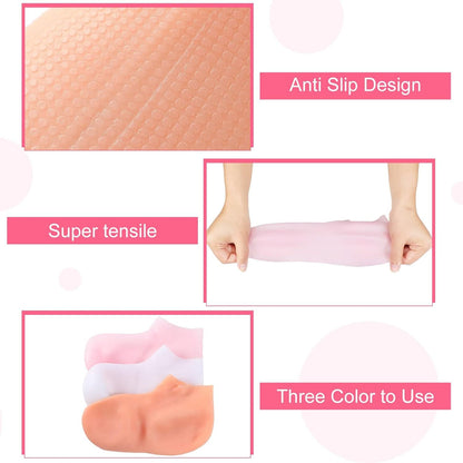 Silicone Moisturizing Soft Gel Socks