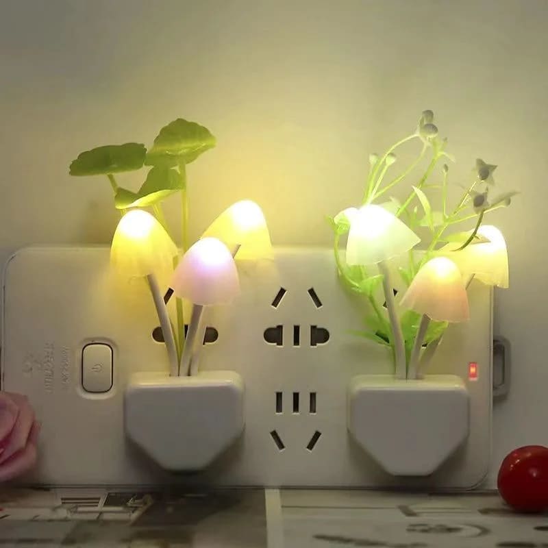 LED Mushroom Night Light With Sensor