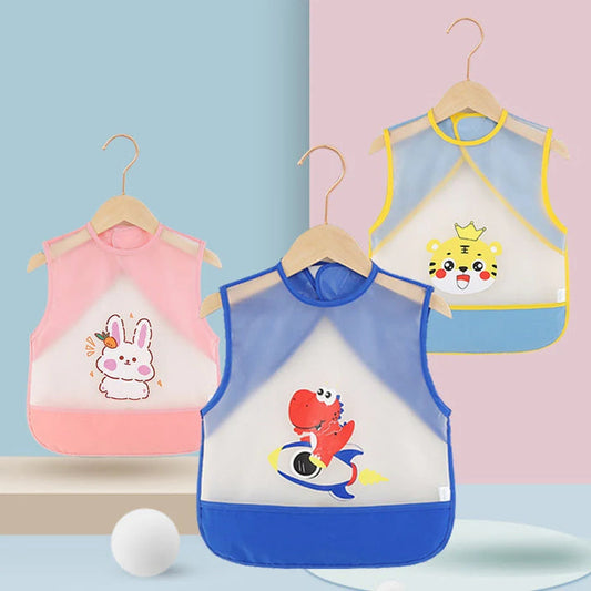 Baby Feeding Bibs Cute Waterproof Apron