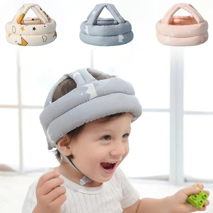 Baby Safety Helmet & U shaped baby toothbrush