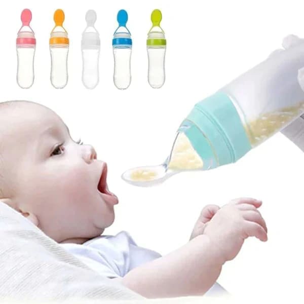 Elmart Combo Pack - Spoon Feeder, Fruit Pacifier & U Shape Brush