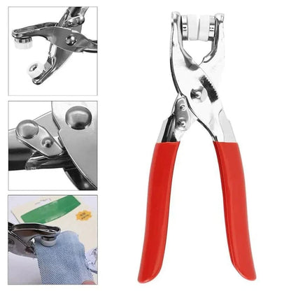 Tich Button Plier With Buttons (Steel)